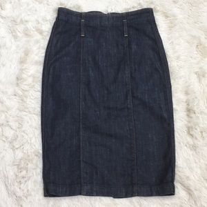 7 for all Mankind 29 High Waist Jean pencil skirt